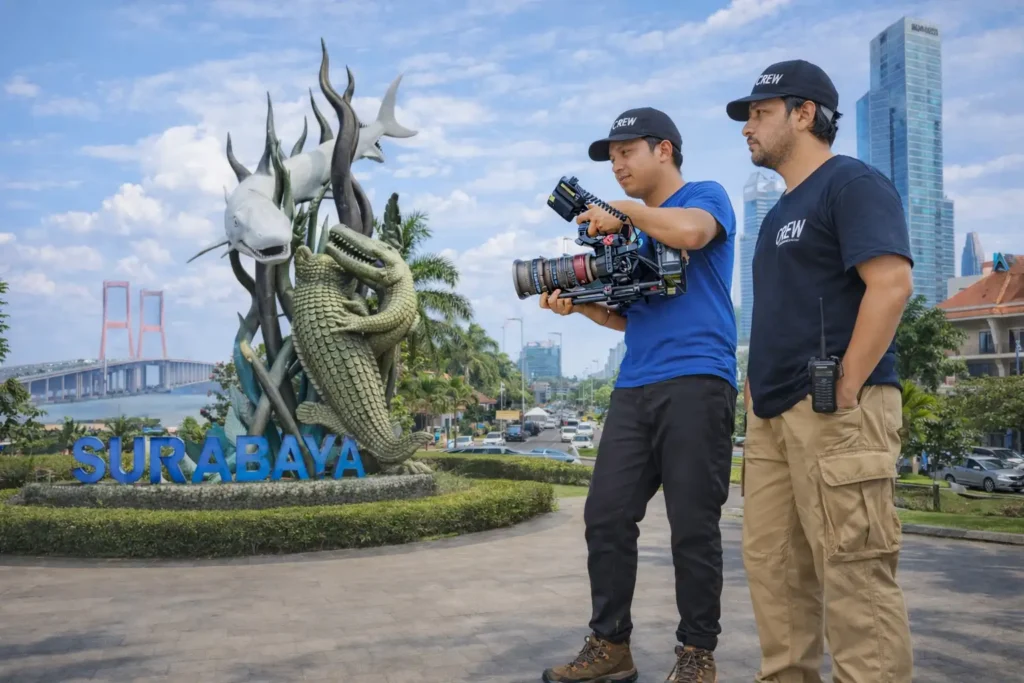 Surabaya-based production house specializing in corporate videos, commercials, and industrial filming with professional local crews and end-to-end execution.