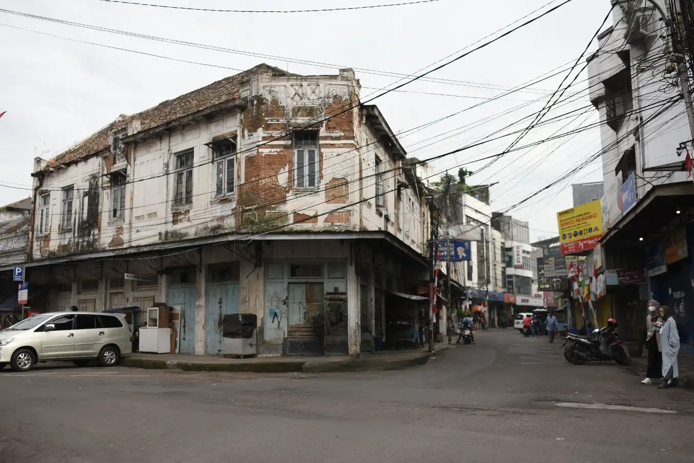 Bandung cityscape and surrounding urban landscape