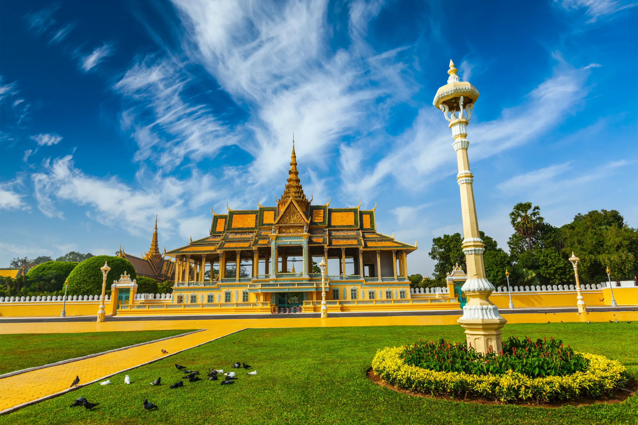 Phnom Penh skyline and central business district