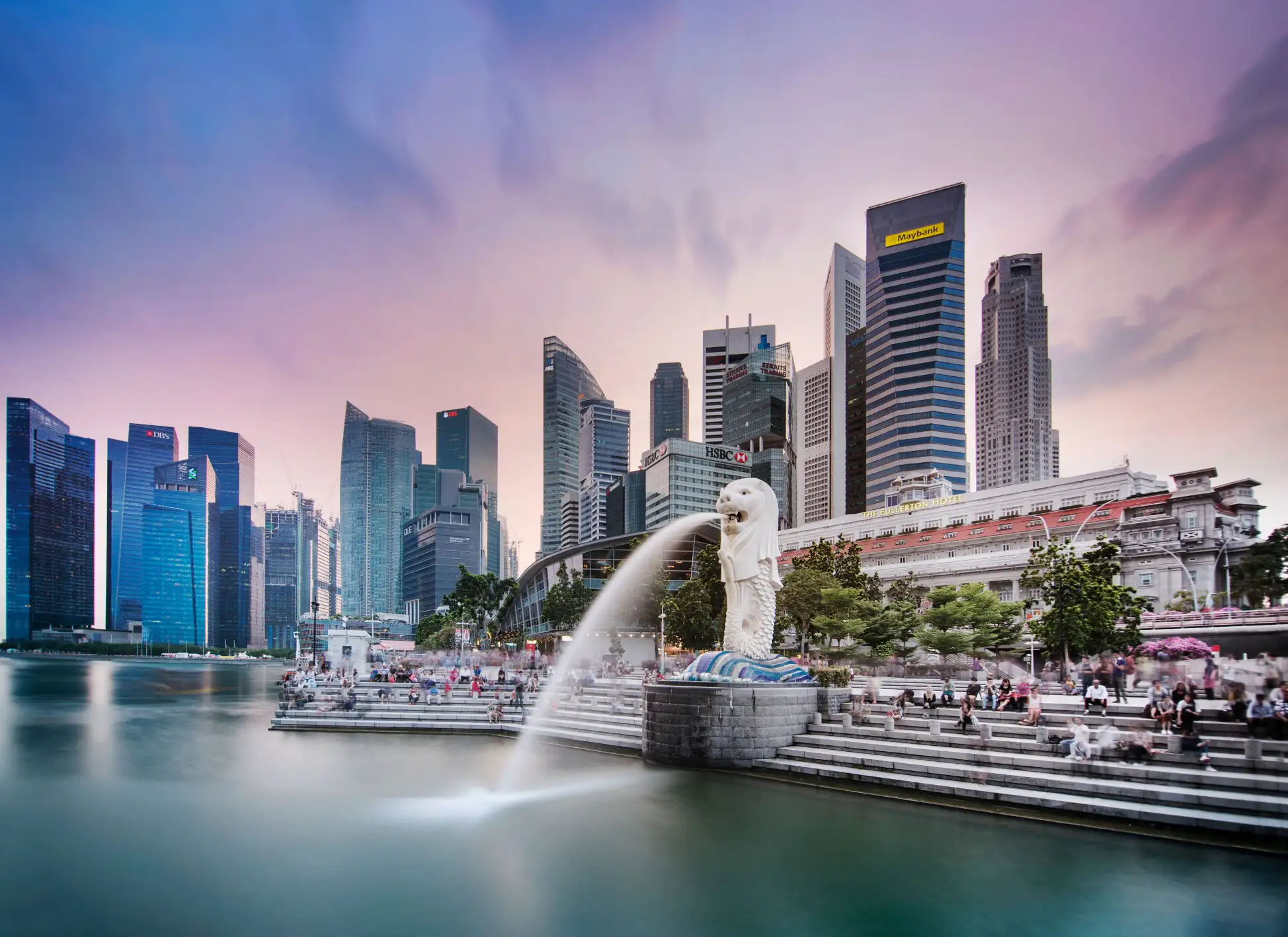 Singapore skyline and central business district